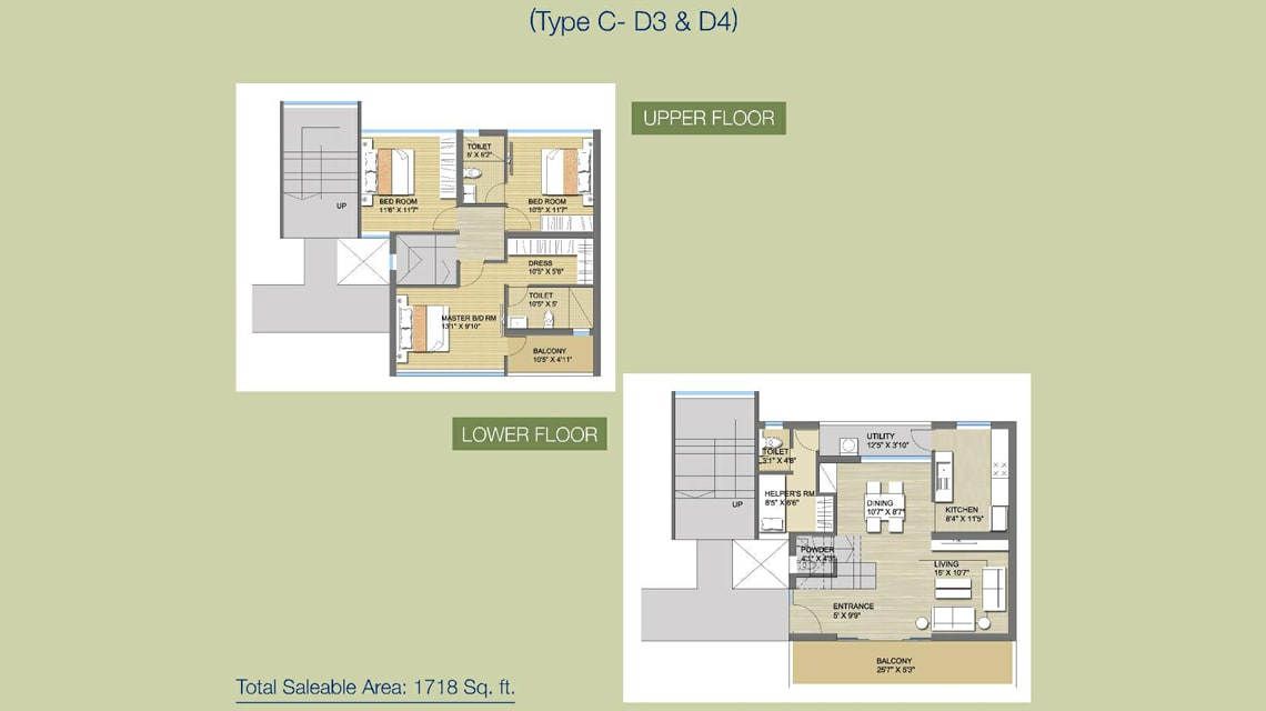 shristinagar asansol townhouse floor plan